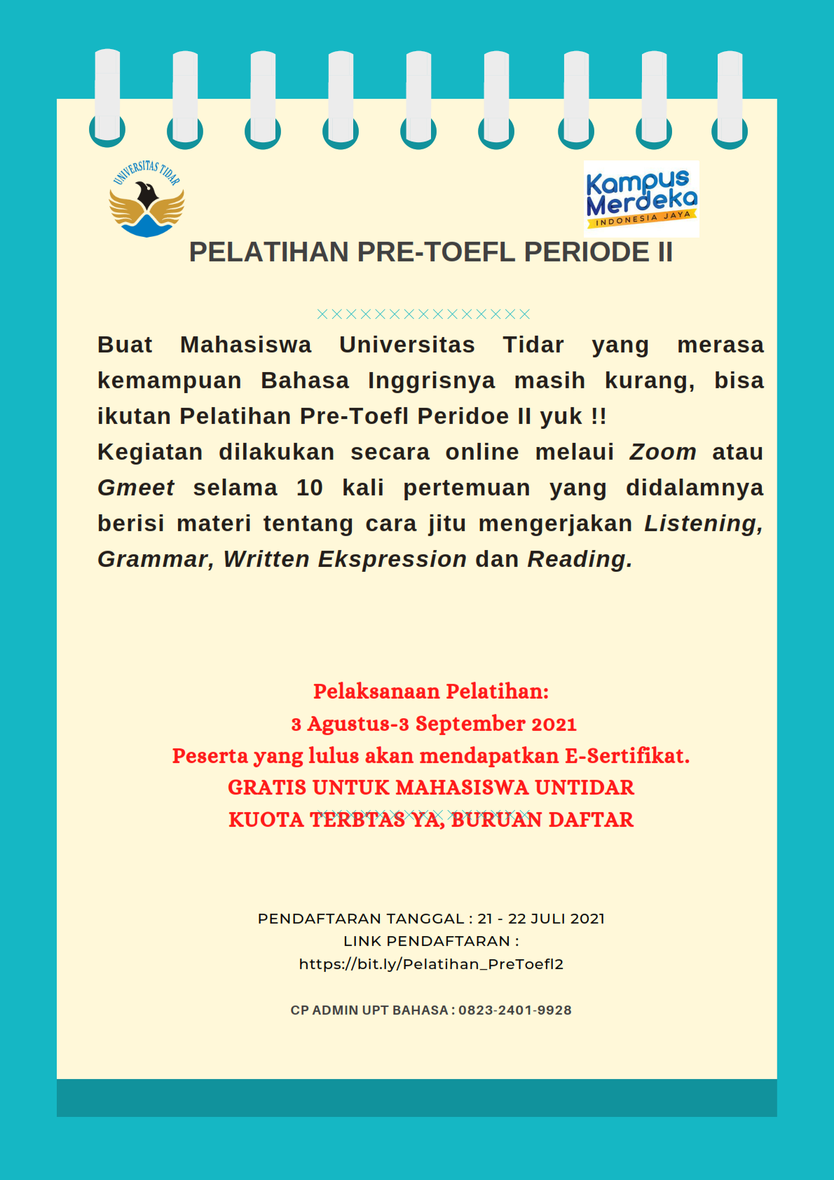 PELATIHAN PRE-TOEFL PERIODE II (1)_001